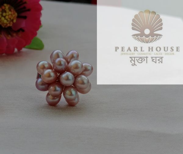 Pearl Adjustable Finger Ring