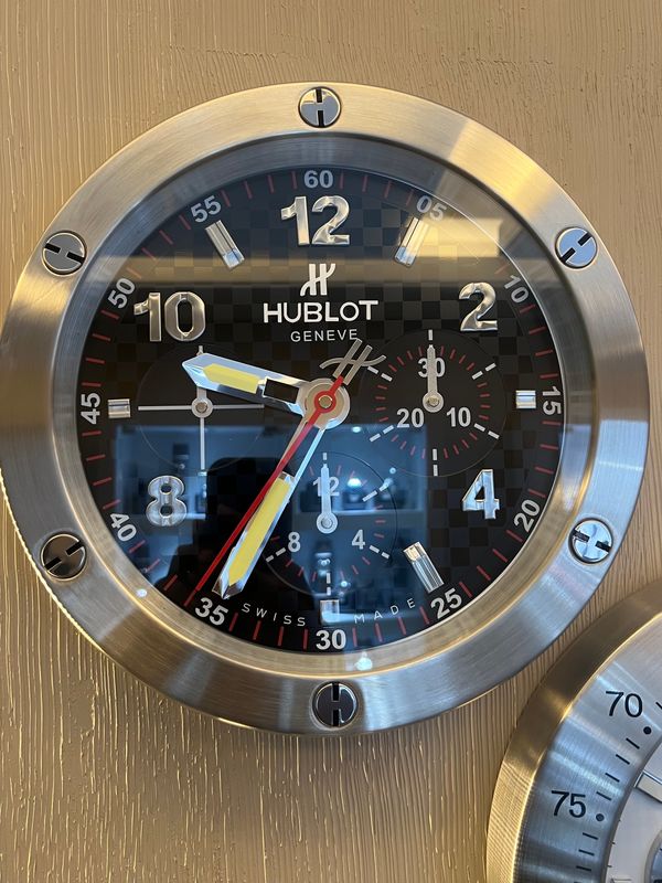 HUBLOT BB BLACK WALL CLOCK