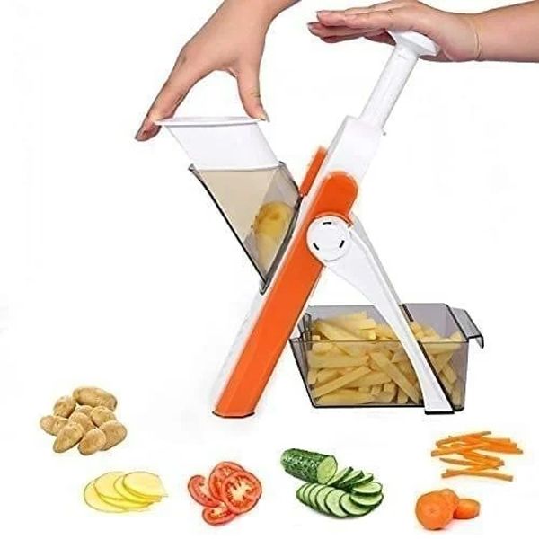 Vegetable Chopper with Mandoline Slicer.