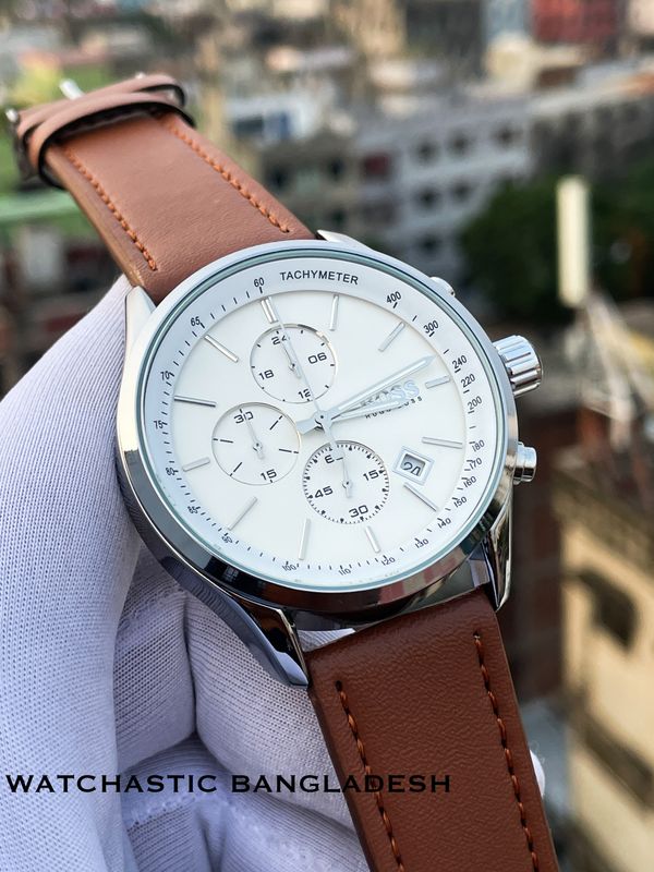 BOSS SILVER WHITE DIAL