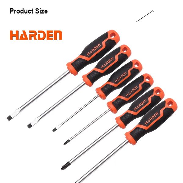 HARDEN 6Pcs Screwdriver Set Magnetic Precision Screw Drive 550396