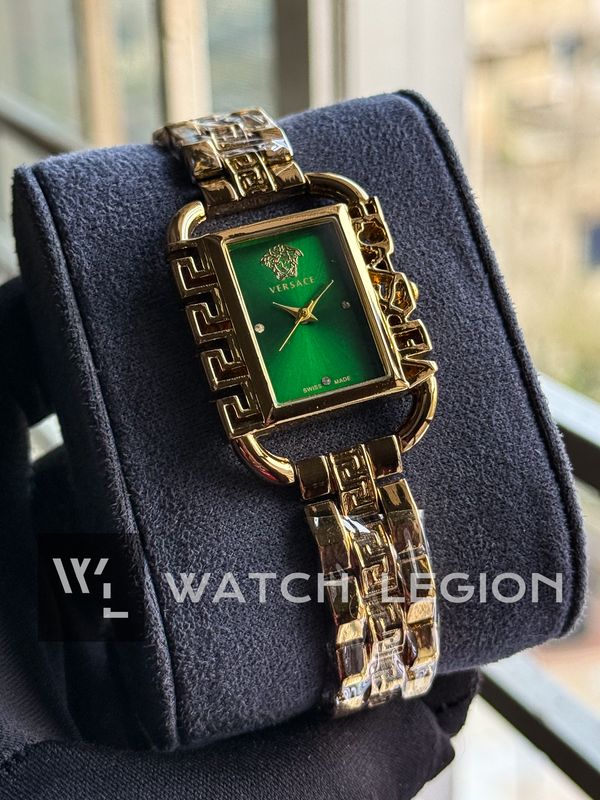 VERSACE SQUARE GOLDEN GREEN DIAL