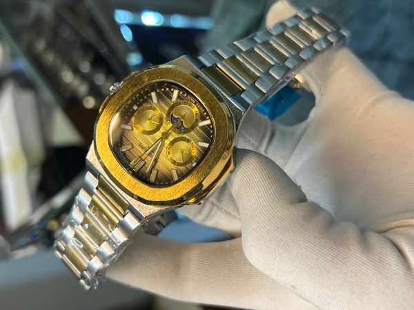 Patek Nautilus Chain Two Tone Gold Dial