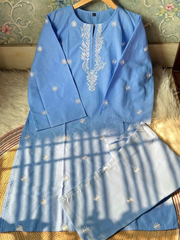 Embroidery Three Piece Set