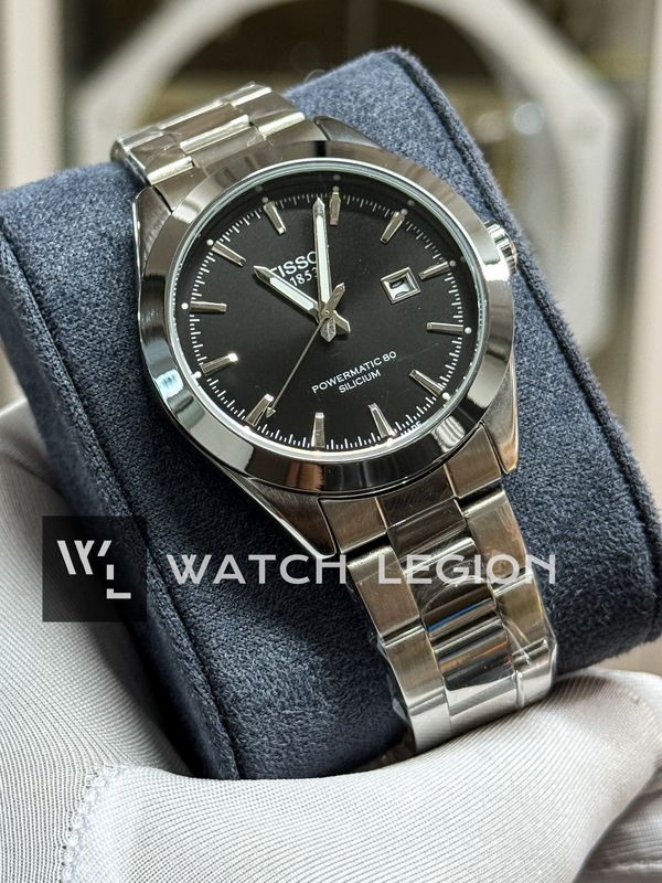 TISSOT CHAIN DATE BLACK DIAL