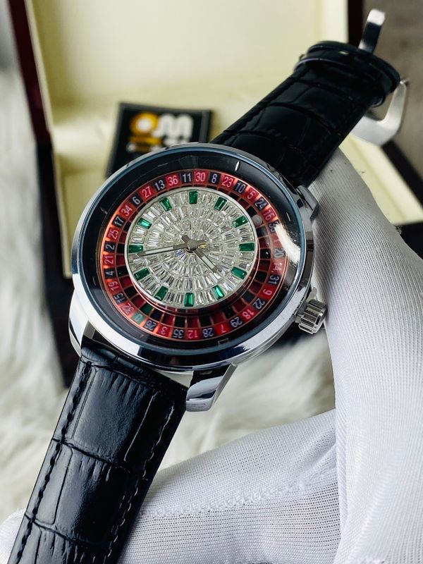 HERYI CASINO BLACK LEATHER SILVER