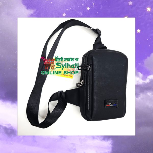 Square Men Bags Fashion Solid Color Zipper Canvas Crossbody Bag All-match Simple Phone Bag Lady