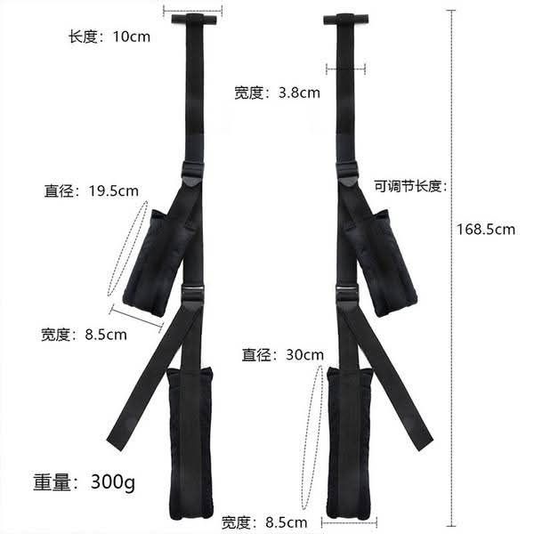 Adjustable Door Sex Swing with Padded Straps - Image 3