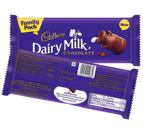 Dairy Milk Family Pack -₹100 -10 pcs pack- 123gm