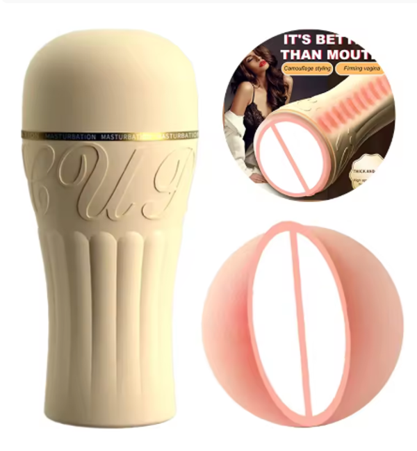 Male Sucking Masturbation Cup Soft Pussy Tight vagina Adult Oral Sex Training Vacuum Pocket Cup Men's Sex Toy