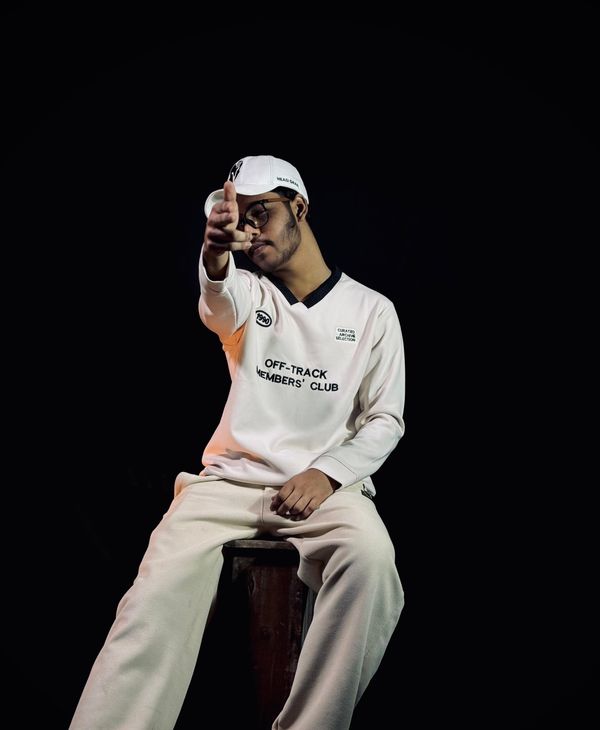 1990 Off Track Members' club V neck full sleeve sweatshirt - Image 1