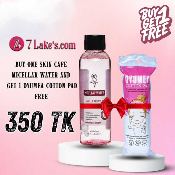 Buy Skin Cafe Micellar Water and Get Oyumea Cotton
