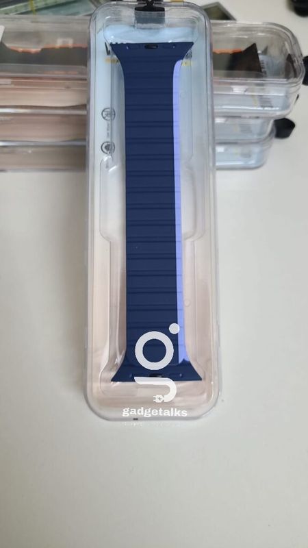 Stop Line Magnet Strap For Smart Watch- 20 mm Orange/Green/Navy Blue/Silver