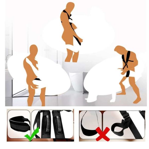 Adjustable BDSM Position Restraint Strap with Neck & Leg Support - Image 5