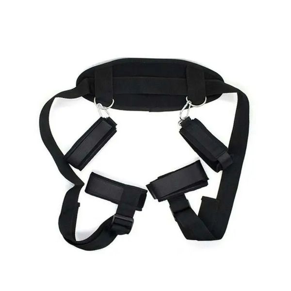 Adjustable BDSM Position Restraint Strap with Neck & Leg Support - Image 2