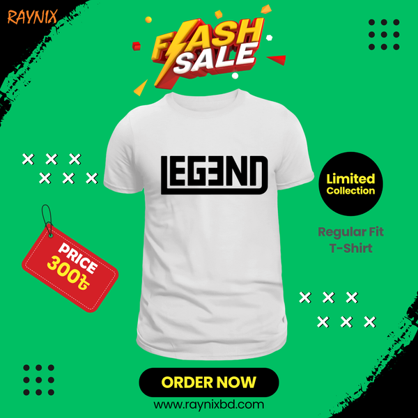 LEGEND Typography T-Shirt | Bold & Minimal | Premium Cotton | Unisex