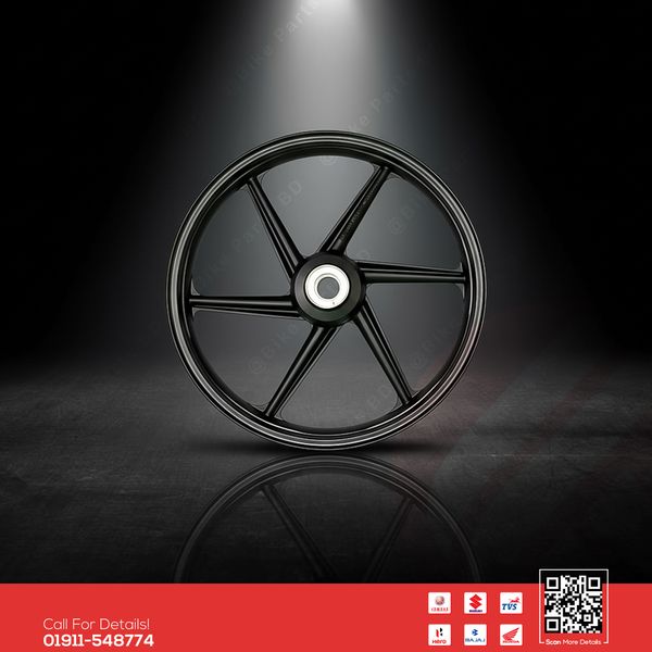 Alloy Rim (Rear) for Yamaha FZS V1, FZS V2 (Single Disk) Fazer V1, Fazer V2 bike.