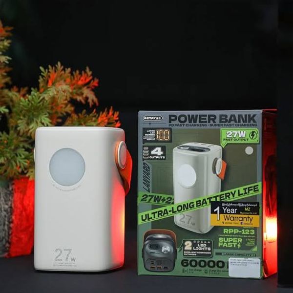REMAX RPP-123 Gutitan Series 60000mAh PD+QC Fast Charging Power Bank(PD 27W+QC 22.5W)