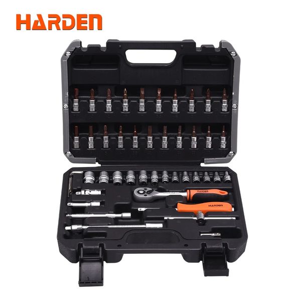 HARDEN 46 Pcs 1/4" Drive Socket & Bits Set | Professional Automotive & DIY Tool Kit | Model: 510346