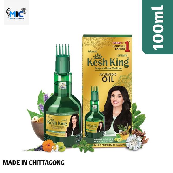 Kesh King Ayurvedic Scalp and Hair Oil, 100ml (Hair Oil, 100ml
