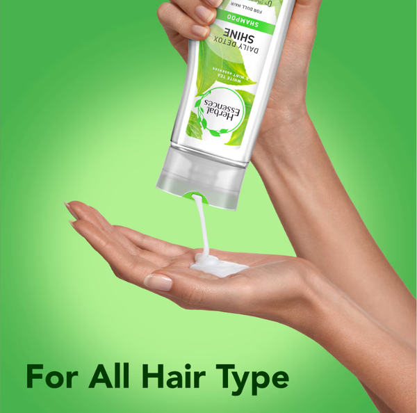 Herbal Essences Daily Detox Shine White Tea & Mint Shampoo, 400ml - Image 2
