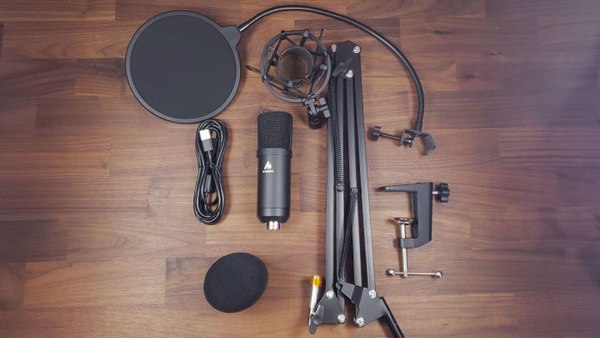 MAONO AU-A03 Condenser Microphone Professional Podcast Studio Microphone Audio 3.5mm Computer Mic For Live Streaming