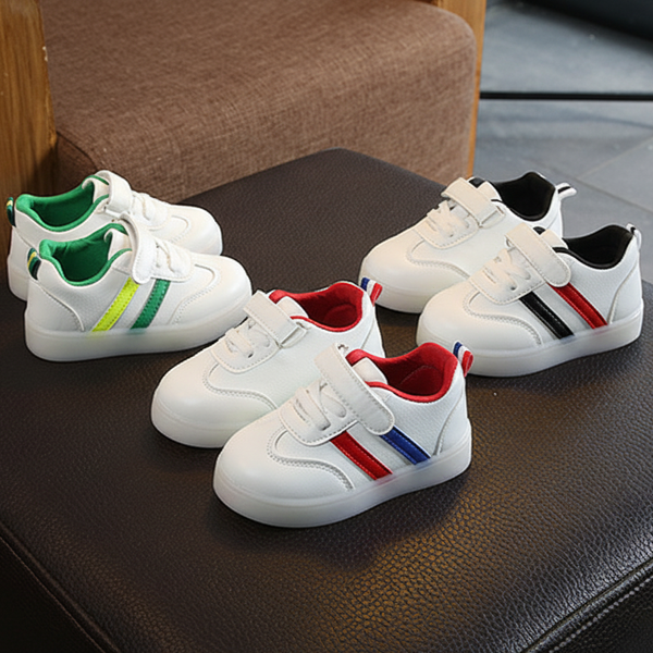 Kids Premium Color-Stripe Soft Comfortable Non-Slip Sneakers for yours ANGEL