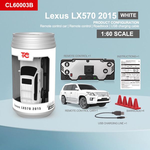 Rechargeable RC Can Car - Lexus LX570 2015
