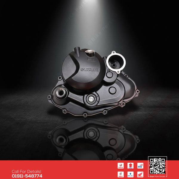 Crankcase Cover 2 (Clutch Site Cover-850 ml) for Suzuki Gixxer & Gixxer SF (Old & New Model) bike.