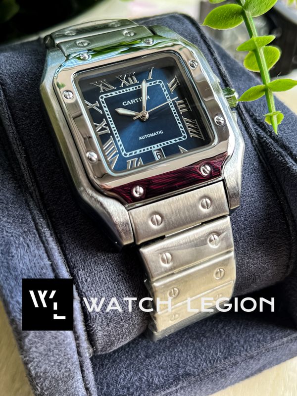 CARTIER DE SANTOS CH FS BLUE DIAL