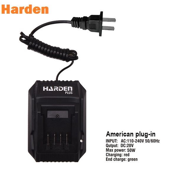 HARDEN 20V Li-ion Battery Charger | Fast & Smart Charging | European Plug | Model: 756928