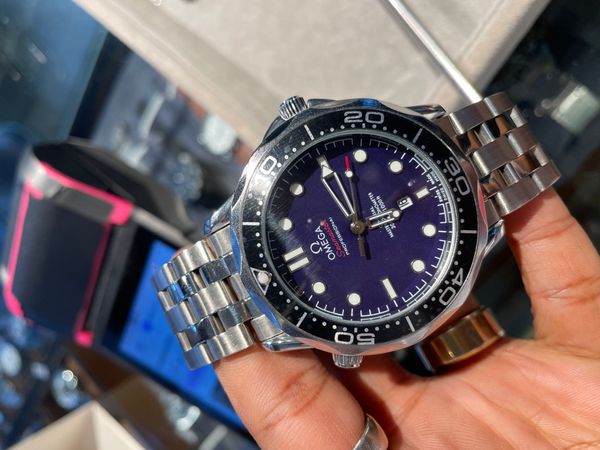omega sea master aa navy dial