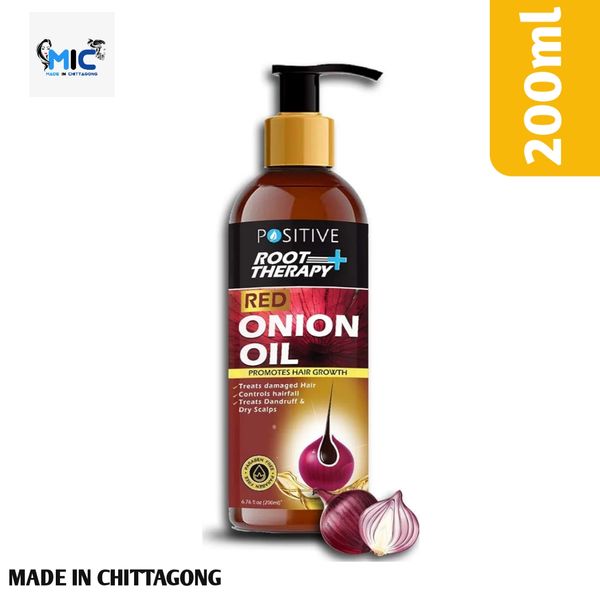 Positive Root Therapy Red Onion Oil For Hair Growth, 200 ml