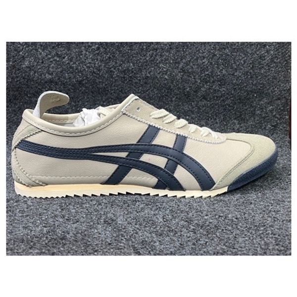 Onitsuka Tiger Deluxe Light Beige Dark Navy Blue Step for Men’s Sneakers