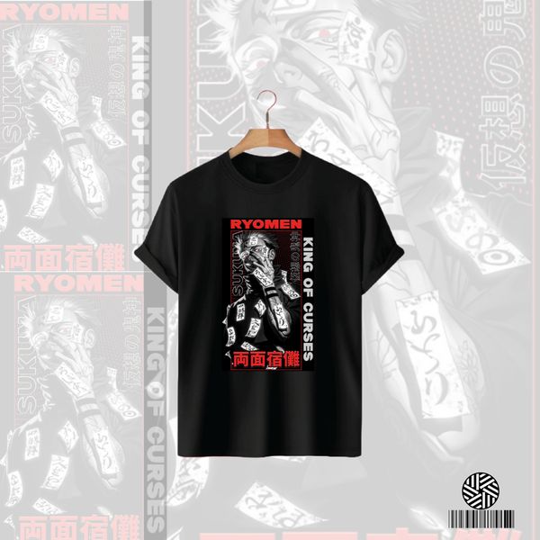 Ryomen Sukuna Graphic Tee – King of Curses Edition