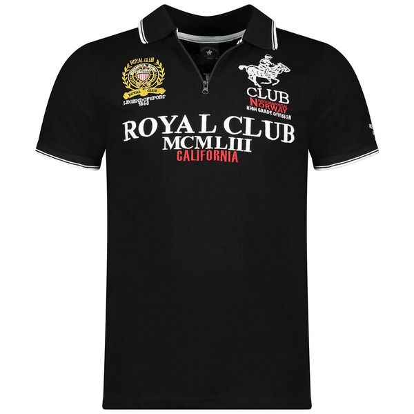 Polo Manches Courtes Homme Black