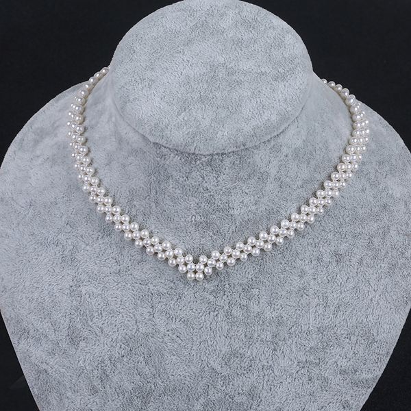 Handmade fresh water pearl necklace for women