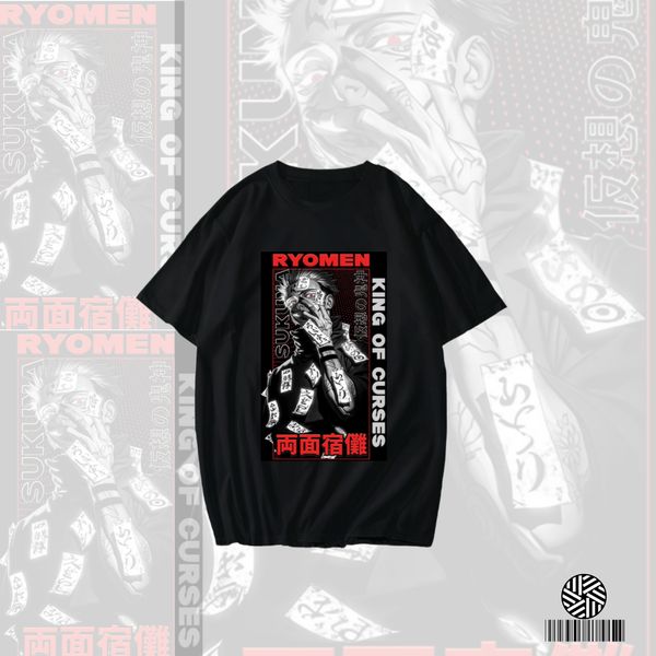 Ryomen Sukuna Graphic Tee – King of Curses Edition ( DROP SHOULDER)