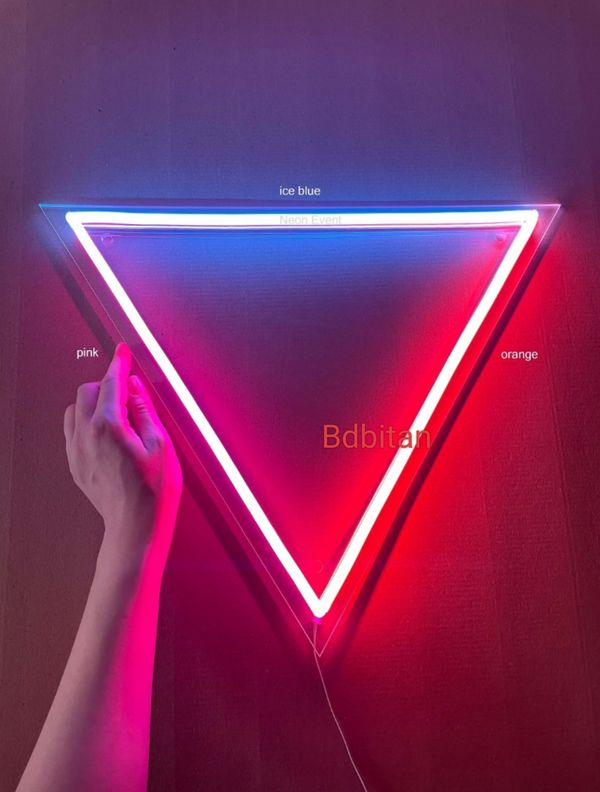 Neon Triangle By BdBitan