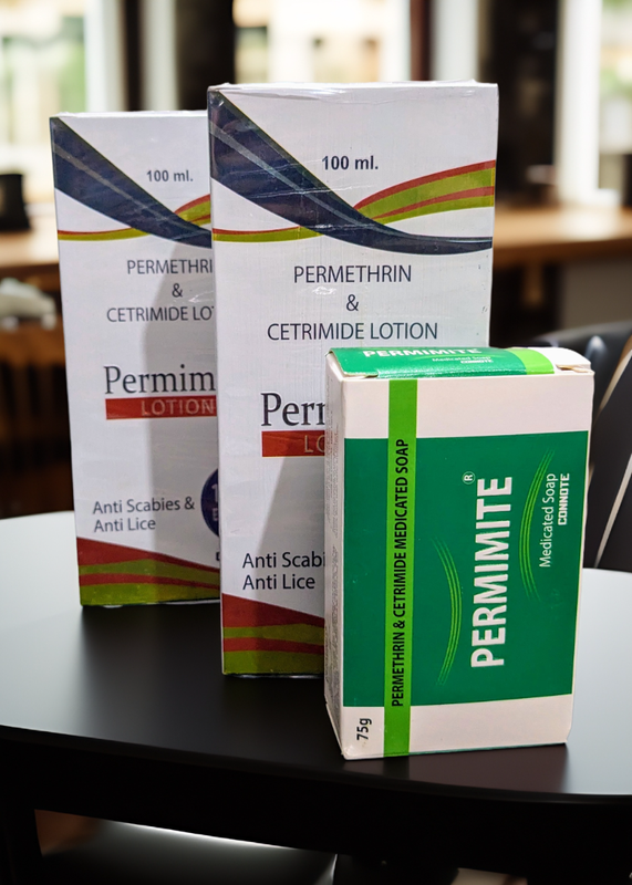 পারমিমাইট লোশন ২ টা + সাবান ১ টা [ ২:১ ]