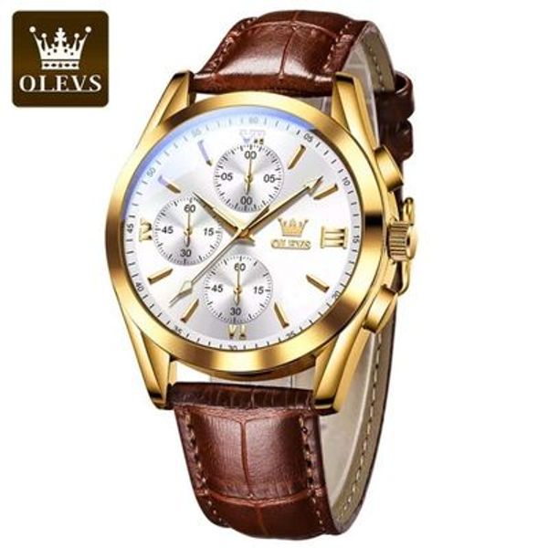 Fashionable Glass Quartz Analog Men's Watch-White