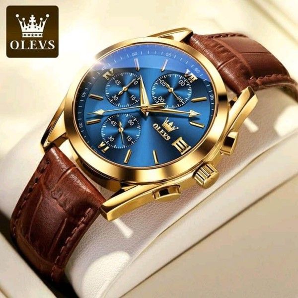 Fashionable Glass Quartz Analog Men's Watch- Royal