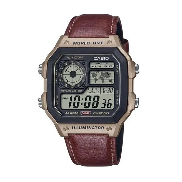 Casio Youth World Timer Digital Men's Watch- AE-1200WHL-5AV