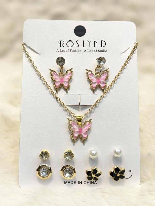 6pcs Necklaces & Earrings set