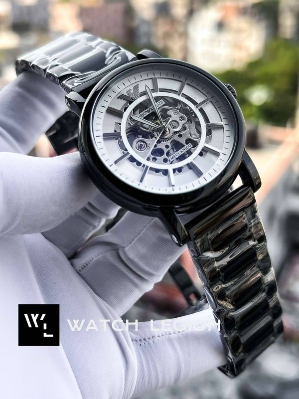 ARMANI AUTO CHAIN WHITE DIAL