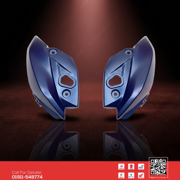 Headlight Kan (Mat Blue-Color) for Suzuki Gixxer Monotone bike.
