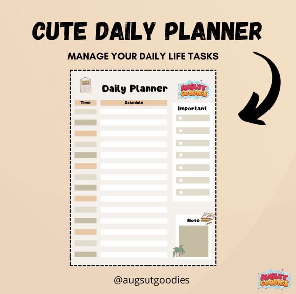 cute daily planner