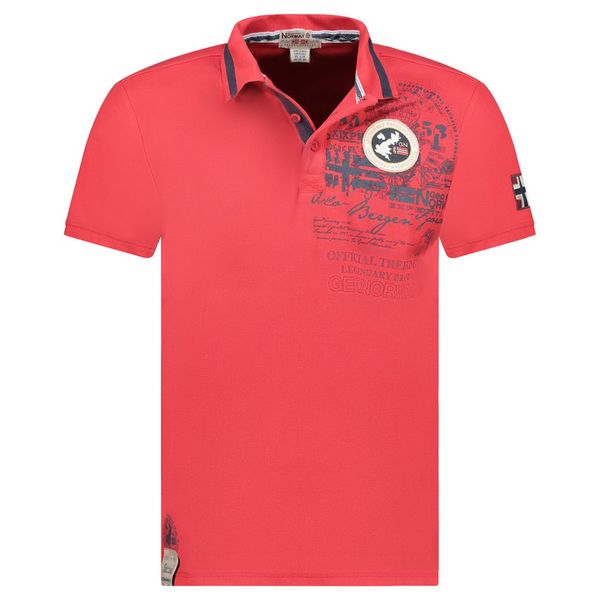 Men - Polo Short Sleeve 100% Cotton Red