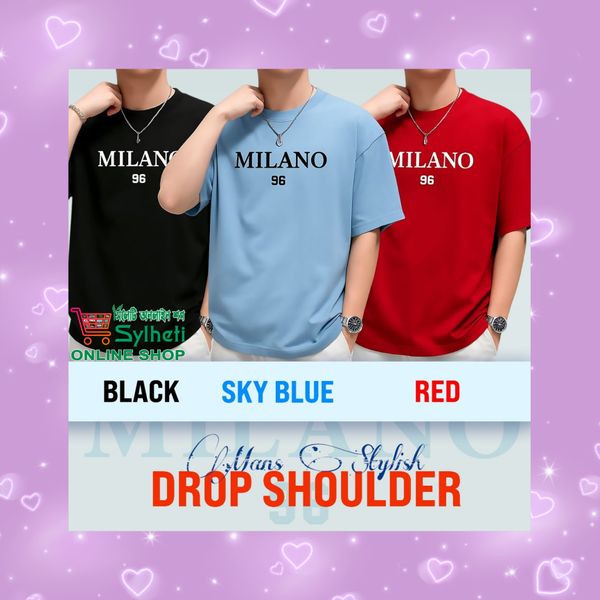 3 Pcs Combo Men's Stylish Drop Shoulder- Milano