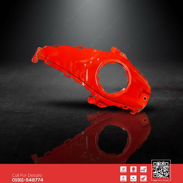 Tanky Top (Orange for Suzuki Gixxer SF (New Model-Silver & Orenge Color) bike.